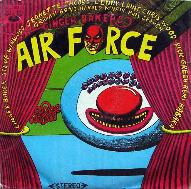  GINGER BAKER'S AIRFORCE - 
 AIRFORCE 
 (2-LP, 1970, Taiwan / China)