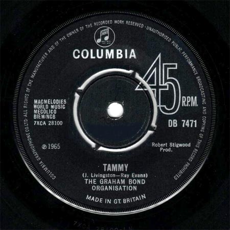  GRAHAM BOND ORGANIZATION -  
 Tammy 
 (7inch) 